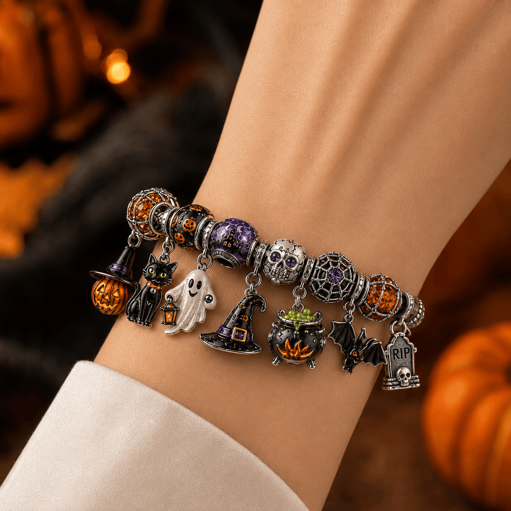 HHN silver Charm Bracelet Set BMD