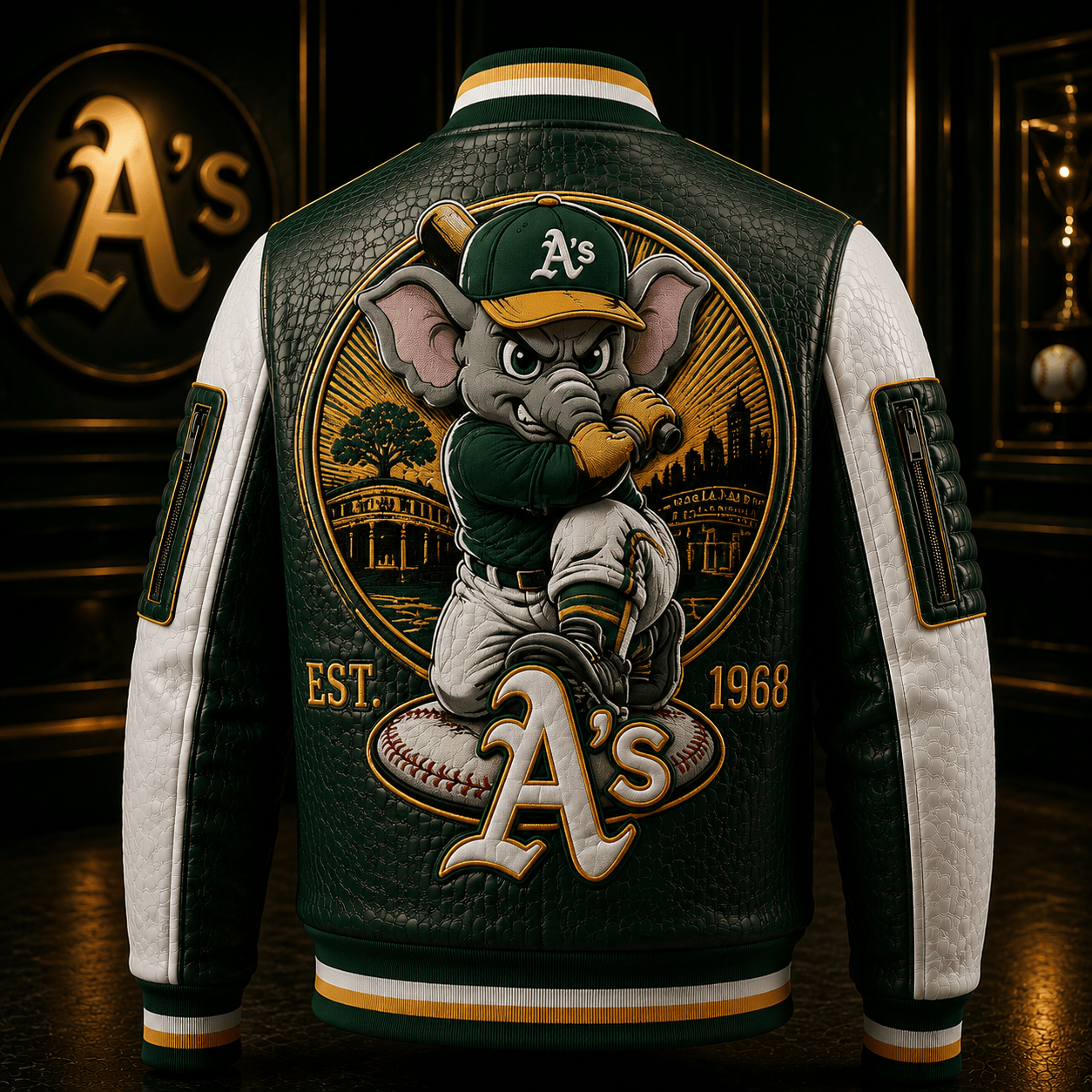 Premium OKAA Leather Zipper Jacket TTMH