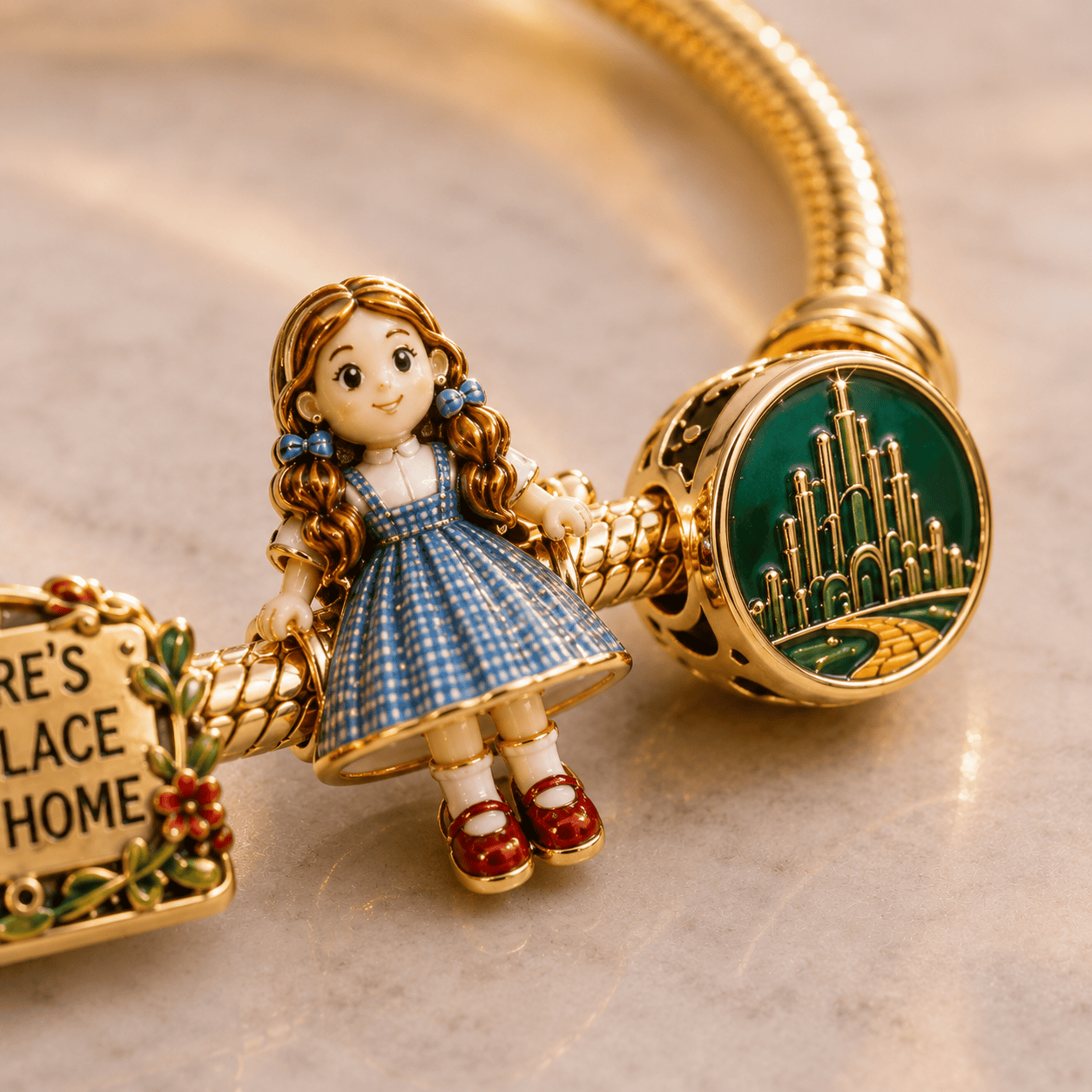 TWOZ Gold Charm Bracelet Set BMD