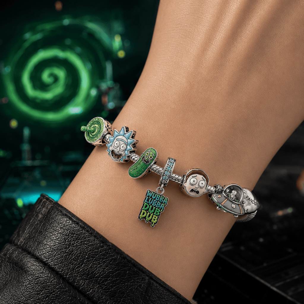 RAMY Sliver Charm Bracelet Set PTT