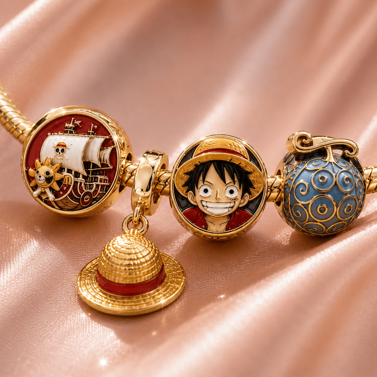 OPC Gold Charm Bracelet Set VTH